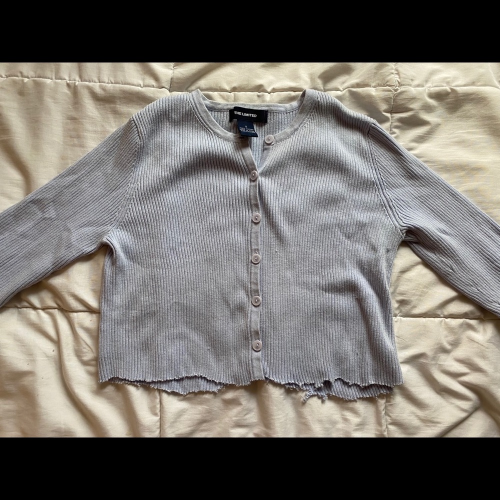 Cropped Button-Up Sweater - Picture 2 of 5
